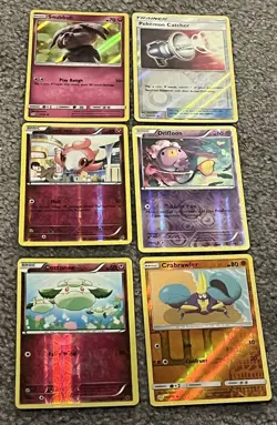 104 Pokemon Trading Cards With A Sealed Pack Of 55 Foil Character Cards - Image 5
