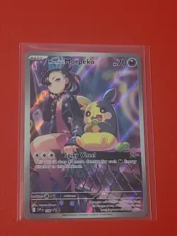 Marnies Morpeko Full Art Black Star Promo Card 206 NM Condition - Image 1