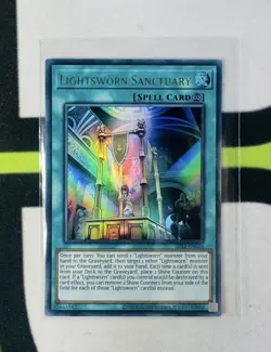 Lightsworn Sanctuary SDLI-EN024 - 1st Edition NM - Ultra Rare Yugioh Card TCG - Image 1