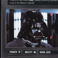 Star Wars CCG Lord Vader Dark Jedi Card by Decipher 2000 Power 7 Defense 6 - Image 1