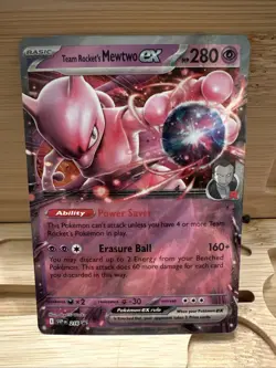 Team Rocket's Mewtwo ex 216 Sv: Scarlet & Violet Promo Cards Holo - Image 1