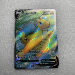 Pokemon TCG Dragonite v Full Art Ultra Rare Card 76/78 Near Mint - Image 2