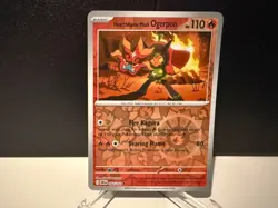 Hearthflame Mask Ogerpon 044 2025 Pokemon Destined Rivals Reverse Holo Card NM+ - Image 1