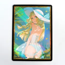 LILLIE Waifu Anime Card LIMITED 1/1 Custom TCG Holo Goddess Story ACG T12984 - Image 1