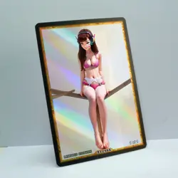 D.VA Waifu Anime Card LIMITED 1/1 Custom TCG Holo Goddess Story ACG T12966 - Image 2