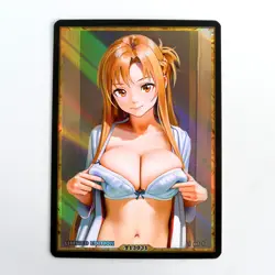 ASUNA Waifu Anime Card LIMITED 1/1 Custom TCG Holo Goddess Story ACG T13031 - Image 1