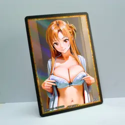 ASUNA Waifu Anime Card LIMITED 1/1 Custom TCG Holo Goddess Story ACG T13031 - Image 2