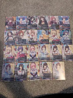 Lycee Overture Caricature Giga 1.0 Rare & Uncommon Lot Of 23 Cards Waifu - Image 1