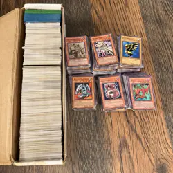 Yu-Gi-Oh Bulk Card Lot 200+ Cards Vintage Mixed Condition Commons Rares - Image 1