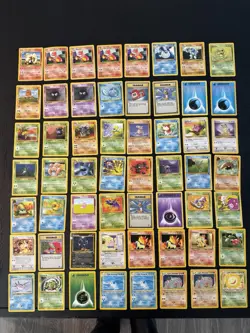 56 Card Vintage Pokemon Card Lot Base/2 Jungle Fossil Rocket Neo Genesis Destiny - Image 1