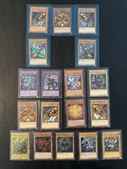 18 Card Vintage Yu Gi Oh! Card Bundle With Exodia The Forbidden One Lot - Image 1