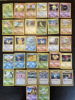 Pokemon Base Set COMPLETE SET Common Vintage WOTC 32 Card Lot MP-NM - Image 1
