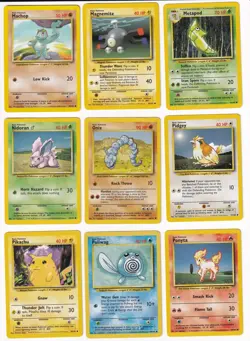 Pokemon Base Set COMPLETE SET Common Vintage WOTC 32 Card Lot MP-NM - Image 3