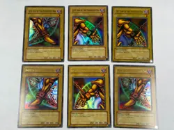 6 Card Lot Original LOB Ultra Rare Exodia Forbidden One Limbs Leg Arm Yugioh - Image 1