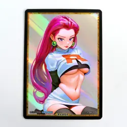 JESSIE Waifu Anime Card LIMITED 1/1 Custom TCG Holo Goddess Story ACG T13051 - Image 1