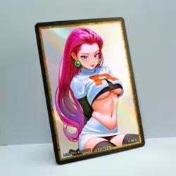 JESSIE Waifu Anime Card LIMITED 1/1 Custom TCG Holo Goddess Story ACG T13051 - Image 2