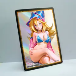 DARK MAGICIAN GIRL Waifu Anime Card LIMITED 1/1 Custom TCG Holo T13038 - Image 2