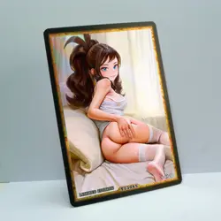 HILDA Waifu Anime Card LIMITED 1/1 Custom TCG Holo Goddess Story ACG T13045 - Image 2