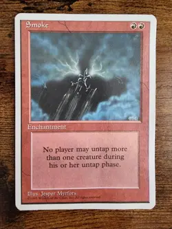 MTG Smoke 4th Edition ⭐Unplayed SLIGHT WARP MOISTURE D ⭐13 HQ PICS ⭐1995 Magic - Image 1
