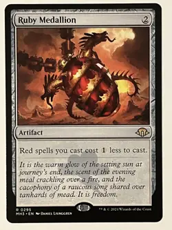 Ruby Medallion Modern Horizons 3 Non-Foil MTG NM - Image 1