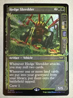 MTG / Hedge Shredder / DSK / #320 / FOIL (Showcase) / Rare / NM - Image 1