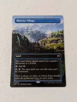 MTG Mistrise Village Borderless - Tarkir: Dragonstorm NM - Image 1
