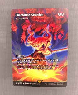 MTG: Shantotto's Coercion - Final Fantasy - Borderless - FCA Magic - R 0034 NM - Image 1