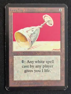 Ivory Cup - Alpha - LP - MTG - Magic The Gathering - Artifact - Image 1