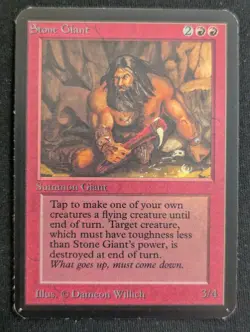 Stone Giant - Alpha - LP - MTG - Magic The Gathering - Red - Creature - Image 1