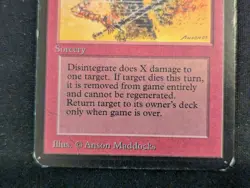 Disintegrate - Alpha - LP - MTG - Magic The Gathering - Red - Sorcery - Image 2