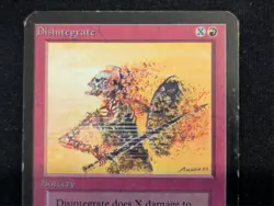 Disintegrate - Alpha - LP - MTG - Magic The Gathering - Red - Sorcery - Image 3