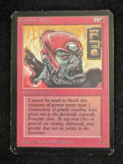 Ironclaw Orcs - Alpha - LP - MTG - Magic The Gathering - Red - Creature - Image 1