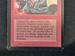 Ironclaw Orcs - Alpha - LP - MTG - Magic The Gathering - Red - Creature - Image 2