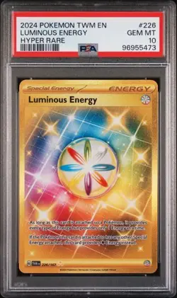 2024 Pokemon TWM EN LUMINOUS ENERGY Hyper Rare #226 PSA 10 - Image 1