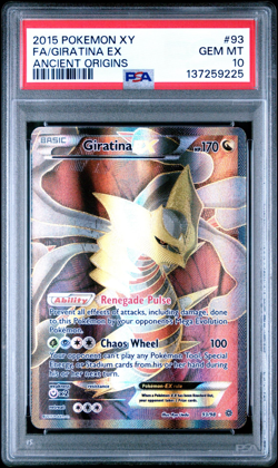 2015 POKEMON XY ANCIENT ORIGINS #93 FULL ART/GIRATINA EX PSA 10 - Image 1