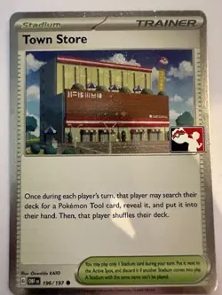 Pokemon Prize Pack 6 Obsidian Flames Cosmo Holo 196/197 Town Store FREE SHIPPING - Image 1