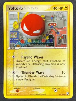 Pokemon Voltorb 80/109 TRR EX Team Rocket Returns LP/NM - Image 1