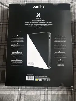 Vault X Exo-Tec Zip Binder SV10.5 16 Pocket XXL - Pokemon Black Bolt White Flare - Image 2