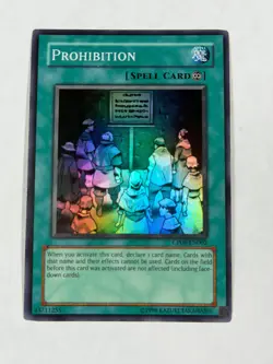 Yugioh Prohibition CP08-EN002 Super Rare Promo LP - Image 1