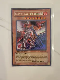 Horus The Black Flame Dragon LV8 - EEN-ENSE1 - Secret Rare - Limited Ed. - LP - Image 1