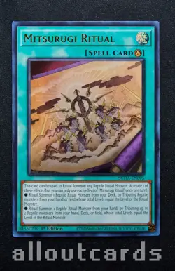 2025 Yu-Gi-Oh! Supreme Darkness Mitsurugi Ritual SUDA-EN095 NM/M - Image 1