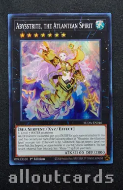 2025 Yu-Gi-Oh! Supreme Darkness Abysstrite, The Atlantean Spirit SUDA-EN046 NM/M - Image 1
