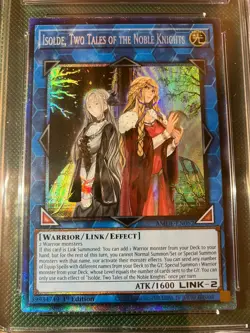 Yugioh Isolde, Two Tales of the Noble Knights AMDE-052 Collector's 1st Ed CGC 10 - Image 2