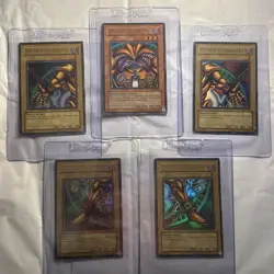 Yugioh Exodia The Forbidden One LOB-120-124 Ultra Rare Original Complete Set! NM - Image 1
