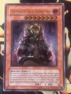 Yugioh: Vennominon The King Of Poisonous Snakes TAEV-EN014 Ultimate Rare LP - Image 1