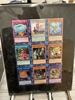 Yu-Gi-Oh Uncut Sheet of Super Rares-PHHY-Framed 3x3 Photon Hypernova Labrynth - Image 1