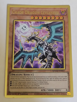 Yu-Gi-oh Chaos Dragon Levianeer Gold Rare 1st Ed MAGO-EN017 NM - Image 1