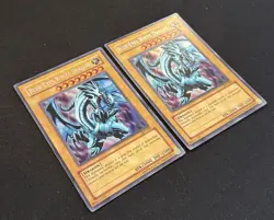 (2x) Yu-Gi-Oh! Blue-Eyes White Dragon 2003 Collectors Unlimited BPT-009 Secret - Image 3