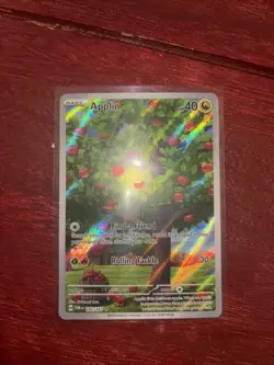 Pokemon TCG Applin Holo Illustration Rare Card 185/167 Twilight Masquerade NM - Image 2