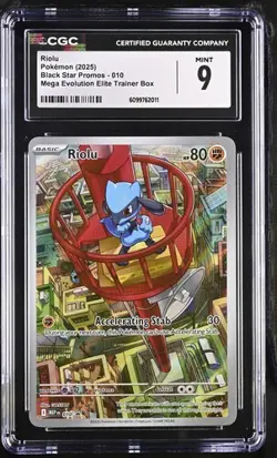 Riolu 010 Me: Mega Evolution Promo Holo MINT 9!! Rare Card! - Image 1